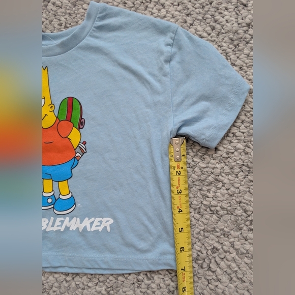 NWOT Unisex Kids (Size Small) Bart Simpson "Troublemaker" T-Shirt with Graphics - Picture 9 of 9